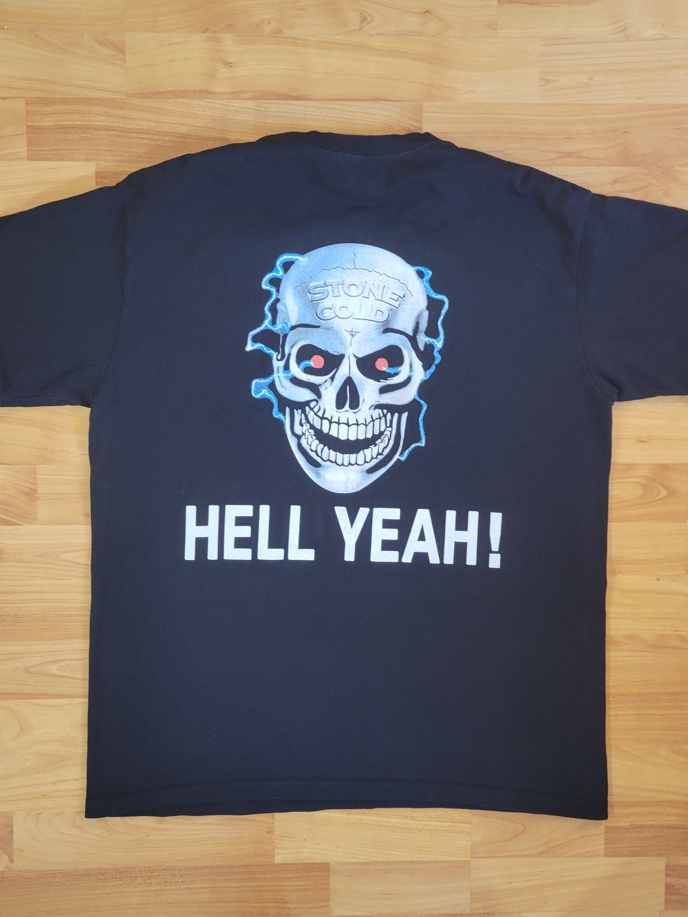 VTG WWF Stone Cold Steve Austin XL Wanna Raise Some Hell? HELL YEAH! Black Tee